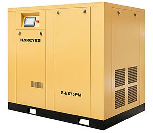 Смарт VSD винтовой компрессор с перманентным магнитным двигателем, двухступенчатый